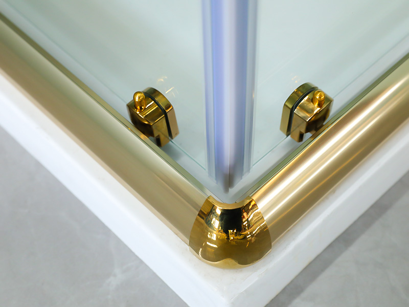স্কোয়ার স্লাইডিং শাওয়ার এনক্লোজার, প্রিন্টিং সহ ক্লিয়ার টেম্পারড গ্লাস, গোল্ড অ্যালুমিনিয়াম প্রোফাইল, ডাবল হোল হ্যান্ডেল, ট্রে সহ স্কোয়ার স্লাইডিং শাওয়ার এনক্লোজার, প্রিন্টিং সহ ক্লিয়ার টেম্পারড গ্লাস, গোল্ড অ্যালুমিনিয়াম প্রোফাইল, ডাবল হোল হ্যান্ডেল, ট্রে সহ