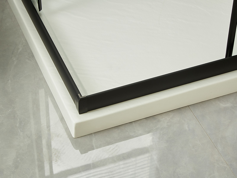 SQ স্লাইডিং শাওয়ার এনক্লোজার, ক্লিয়ার টেম্পারড গ্লাস, কালো অ্যালুমিনিয়াম প্রোফাইল, ডাবল হোল হ্যান্ডেল, ট্রে সহ SQ স্লাইডিং শাওয়ার এনক্লোজার, ক্লিয়ার টেম্পারড গ্লাস, কালো অ্যালুমিনিয়াম প্রোফাইল, ডাবল হোল হ্যান্ডেল, ট্রে সহ