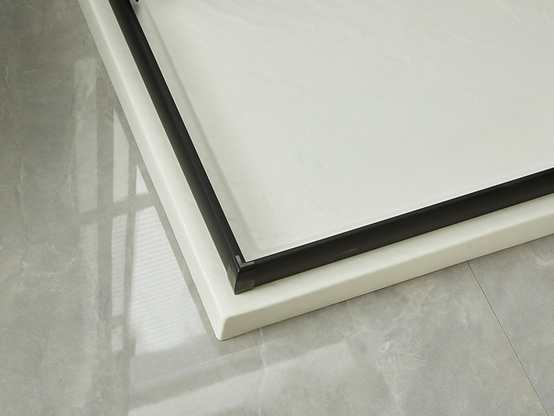 SQ স্লাইডিং শাওয়ার এনক্লোজার, ক্লিয়ার টেম্পারড গ্লাস, কালো অ্যালুমিনিয়াম প্রোফাইল, ডাবল হোল হ্যান্ডেল, ট্রে সহ SQ স্লাইডিং শাওয়ার এনক্লোজার, ক্লিয়ার টেম্পারড গ্লাস, কালো অ্যালুমিনিয়াম প্রোফাইল, ডাবল হোল হ্যান্ডেল, ট্রে সহ