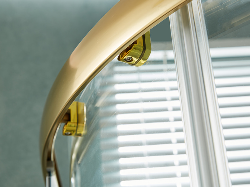 SE স্লাইডিং শাওয়ার এনক্লোজার, ক্লিয়ার টেম্পারড গ্লাস, গোল্ড অ্যালুমিনিয়াম প্রোফাইল, ডাবল হোল হ্যান্ডেল, ট্রে ছাড়াই SE স্লাইডিং শাওয়ার এনক্লোজার, ক্লিয়ার টেম্পারড গ্লাস, গোল্ড অ্যালুমিনিয়াম প্রোফাইল, ডাবল হোল হ্যান্ডেল, ট্রে ছাড়াই