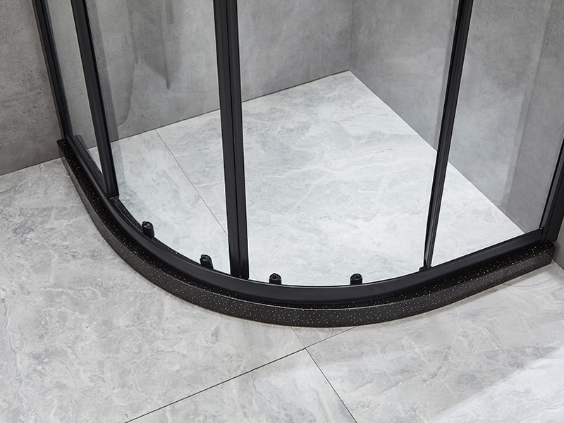 SE স্লাইডিং শাওয়ার এনক্লোজার, ক্লিয়ার টেম্পারড গ্লাস, কালো অ্যালুমিনিয়াম প্রোফাইল, ডাবল হোল হ্যান্ডেল, ট্রে ছাড়াই SE স্লাইডিং শাওয়ার এনক্লোজার, ক্লিয়ার টেম্পারড গ্লাস, কালো অ্যালুমিনিয়াম প্রোফাইল, ডাবল হোল হ্যান্ডেল, ট্রে ছাড়াই