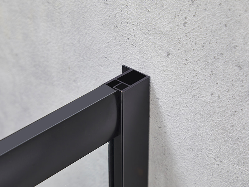 SE স্লাইডিং শাওয়ার এনক্লোজার, ক্লিয়ার টেম্পারড গ্লাস, কালো অ্যালুমিনিয়াম প্রোফাইল, ডাবল হোল হ্যান্ডেল, ট্রে ছাড়াই SE স্লাইডিং শাওয়ার এনক্লোজার, ক্লিয়ার টেম্পারড গ্লাস, কালো অ্যালুমিনিয়াম প্রোফাইল, ডাবল হোল হ্যান্ডেল, ট্রে ছাড়াই