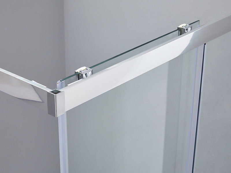 SQ ক্লিয়ার টেম্পারড গ্লাস বাথরুম স্লাইডিং শাওয়ার এনক্লোজার, ট্রে সহ SQ ক্লিয়ার টেম্পারড গ্লাস বাথরুম স্লাইডিং শাওয়ার এনক্লোজার, ট্রে সহ